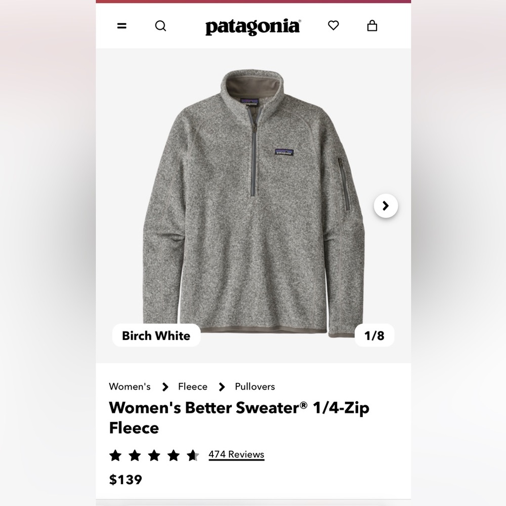 Women's Better Sweater 1/4-Zip Fleece Patagonia